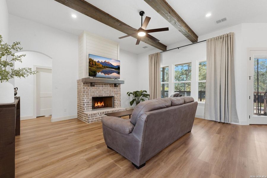 Furnished interior view inside a new home in , La Vernia (Image 27).