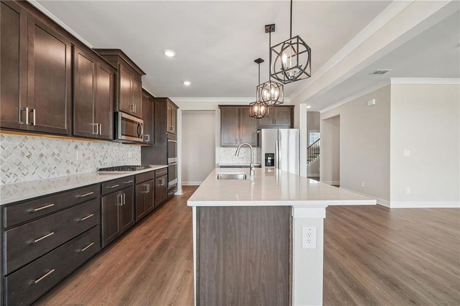 Furnished interior view inside a new home in River Pointe, Monroe (Image 7).