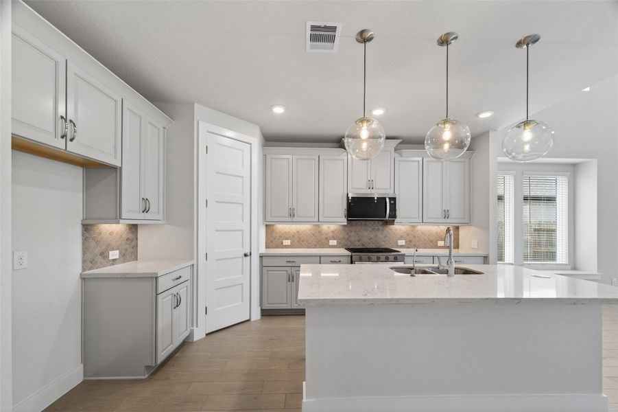 Furnished interior view inside a new home in , Richmond (Image 5). Furnished interior view inside a new home in , Richmond (Image 5).