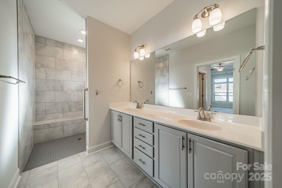 Primary bathroom with walk-in shower