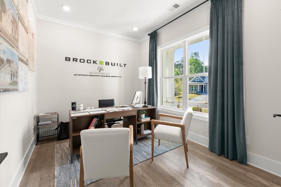 Representative furnished interior of a home built from the Trenton by Brock Built in The Shoal, Santa Rosa Beach (Image 9).