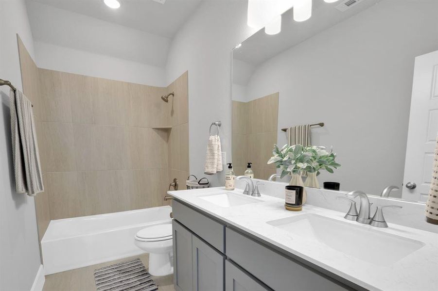 Furnished interior view inside a new home in Polo Ridge, Mesquite (Image 25).