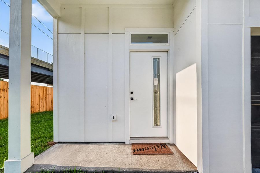 Exterior details and patio area of a home in , Houston (Image 23).