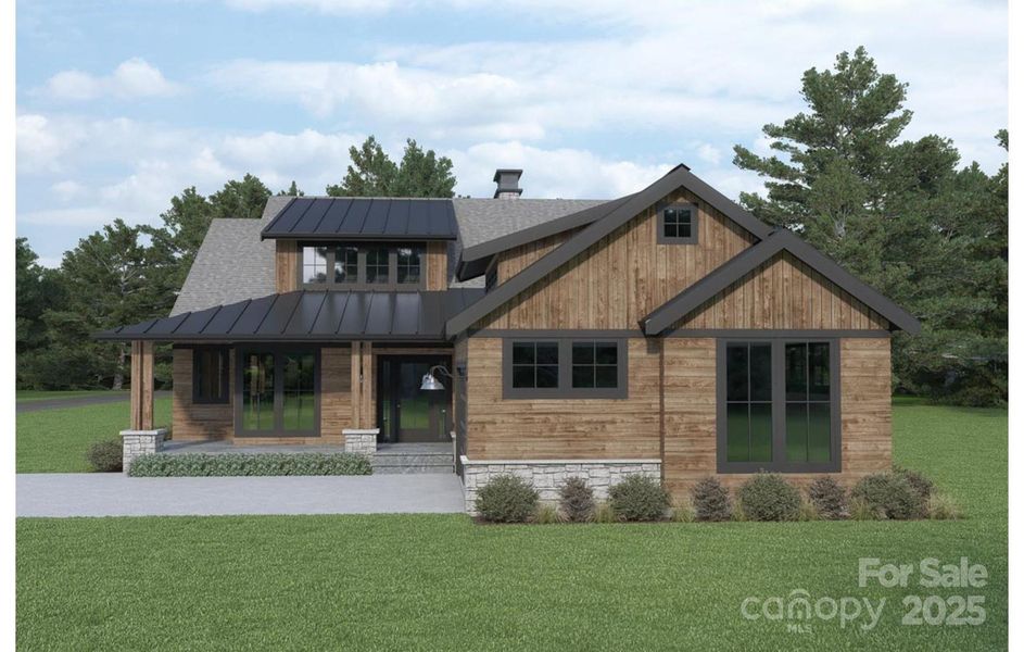 Front exterior of a new home in , Mill Spring, NC, highlighting curb appeal (Image 2). Front exterior of a new home in , Mill Spring, NC, highlighting curb appeal (Image 2).