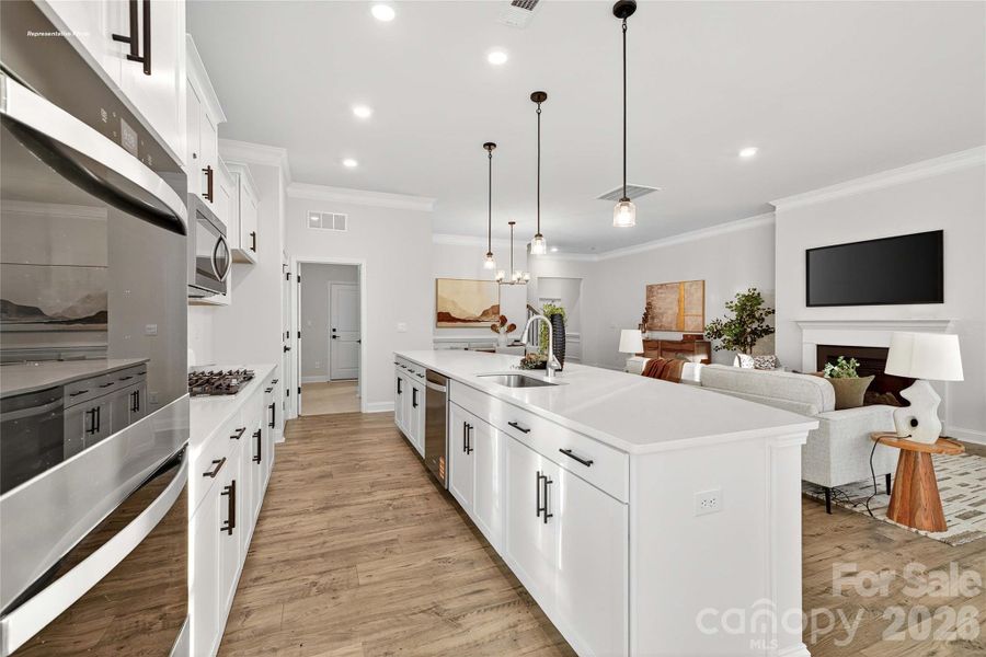 Furnished interior view inside a new home in , Troutman (Image 13).