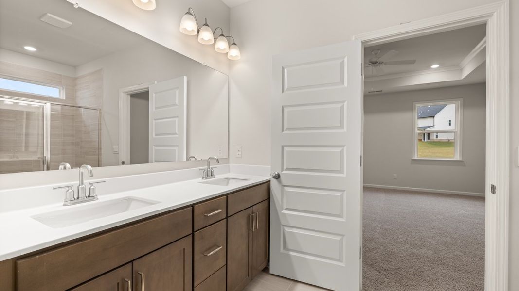 Furnished interior view inside a new home in Heritage Pointe, Senoia (Image 12).