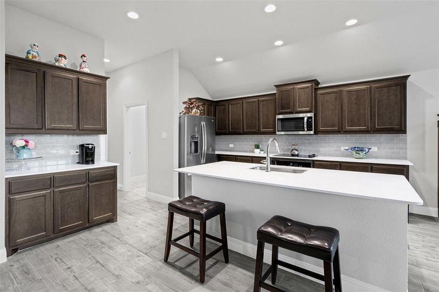 Furnished interior view inside a new home in , Godley (Image 28).