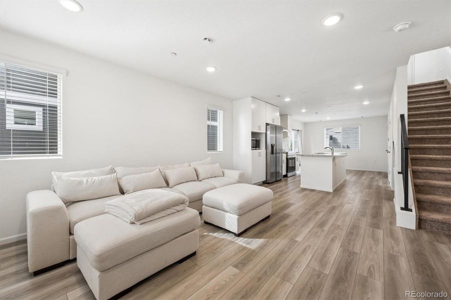 Furnished interior view inside a new home in Reunion, Commerce City (Image 13).