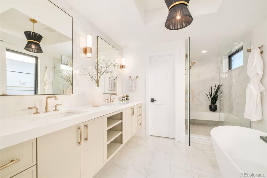 Furnished interior view inside a new home in , Denver (Image 18). Furnished interior view inside a new home in , Denver (Image 18).