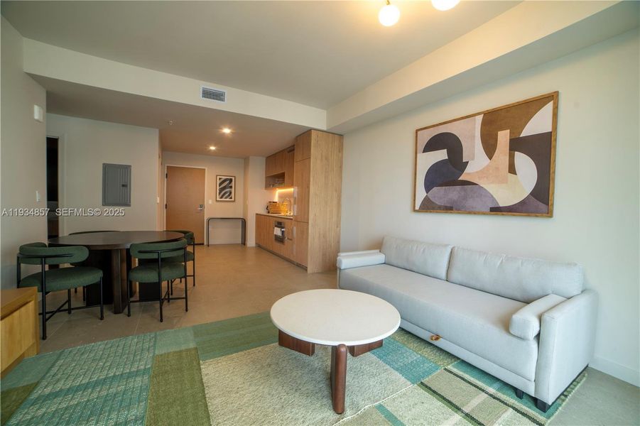 Furnished interior view inside a new home in , Miami (Image 4).