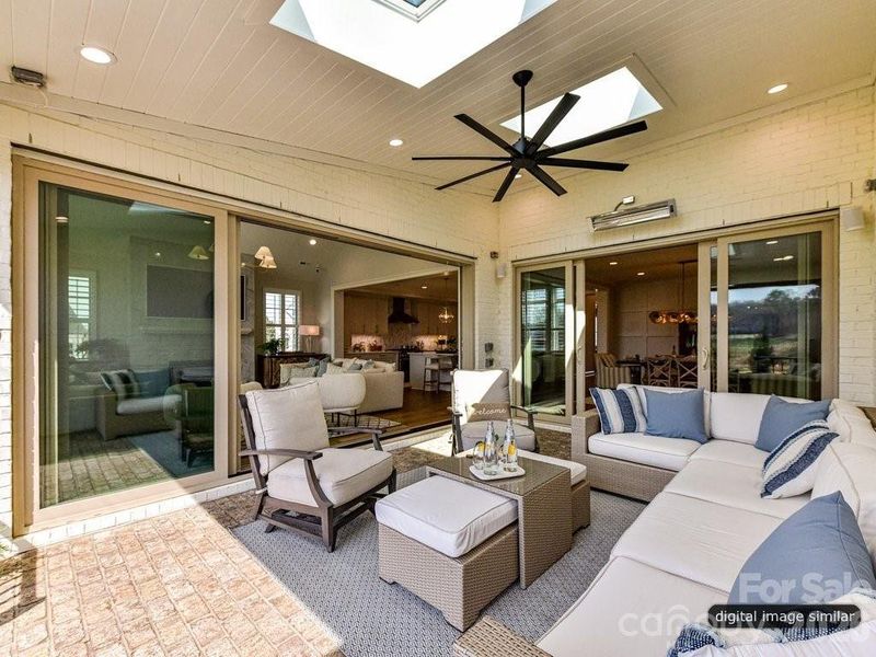 Exterior details and patio area of a home in , Davidson (Image 3).