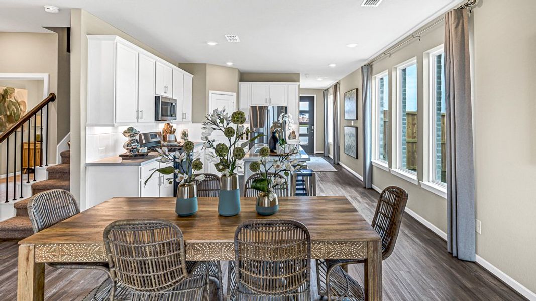Representative furnished interior of a home built from the Portsmouth by Taylor Morrison in The Retreat at Harvest, Argyle (Image 5).
