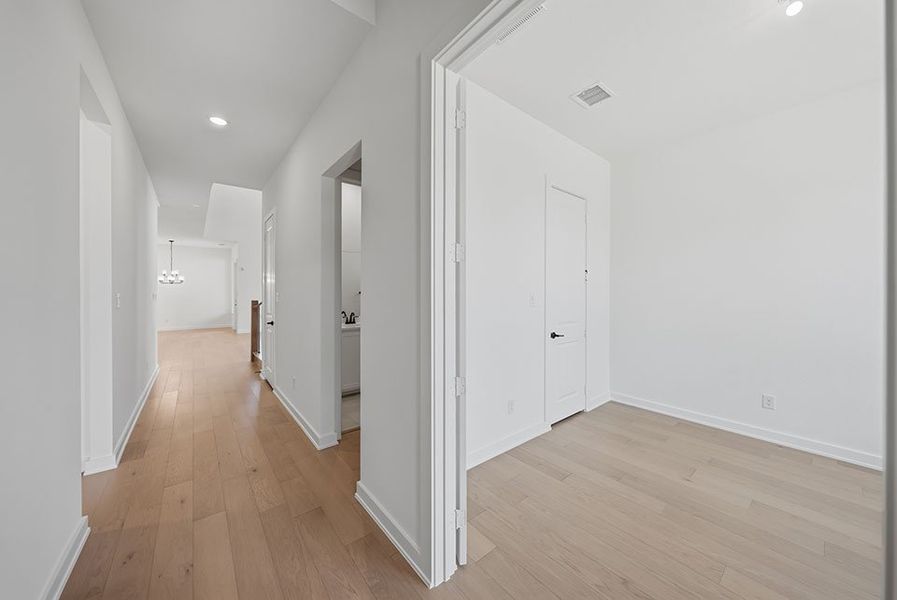 Spacious, unfurnished interior of a new home in Light Farms Brenham - 40' Lots, Celina (Image 18).