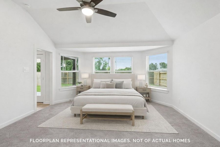 Furnished interior view inside a new home in Lago Mar, Santa Fe (Image 10).