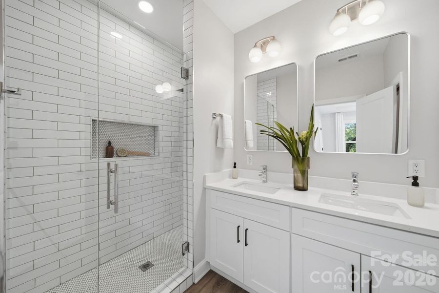 Furnished interior view inside a new home in , Charlotte (Image 37).