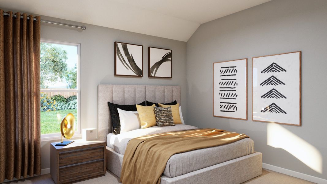 Representative furnished interior of a home built from the The Messina by Legend Homes in Granger Pines, Conroe (Image 16).