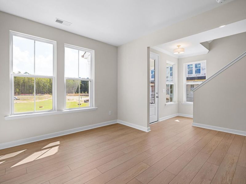 Spacious, unfurnished interior of a new home in Forestville Yard Townhomes, Knightdale (Image 12).