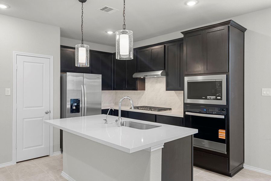 Furnished interior view inside a new home in The Trails 50', New Caney (Image 6).