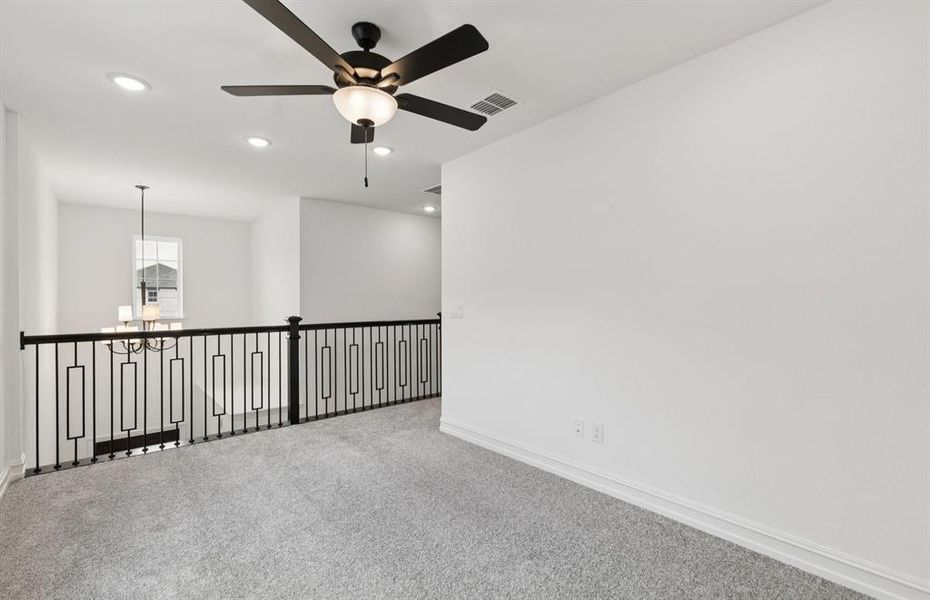 Bright and open loft perfect for various activities   *Real home pictured