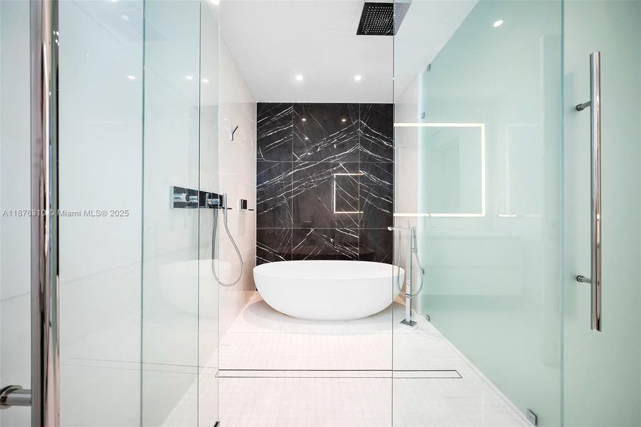 Furnished interior view inside a new home in , Miami (Image 9).