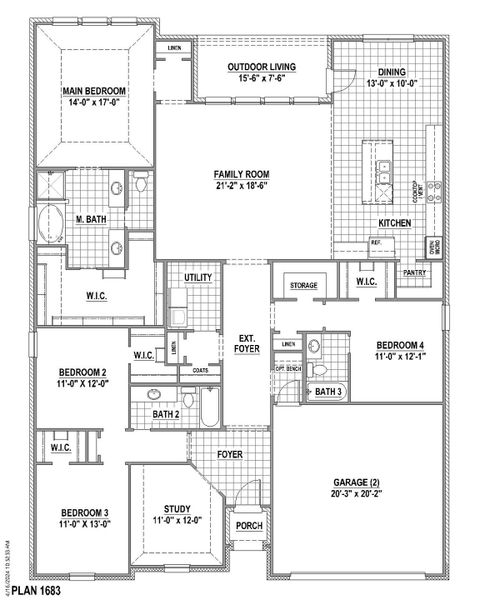 Plan 1683 1st Floor