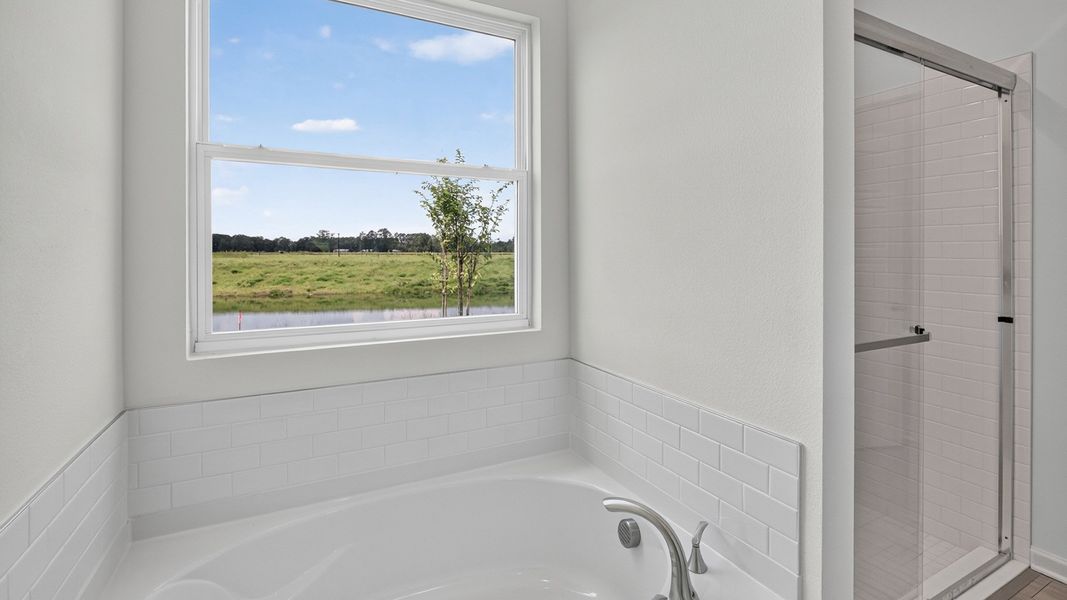 Representative interior finishes for a home built from the Riverside by D.R. Horton in Sawmill Branch, Palm Coast (Image 13).