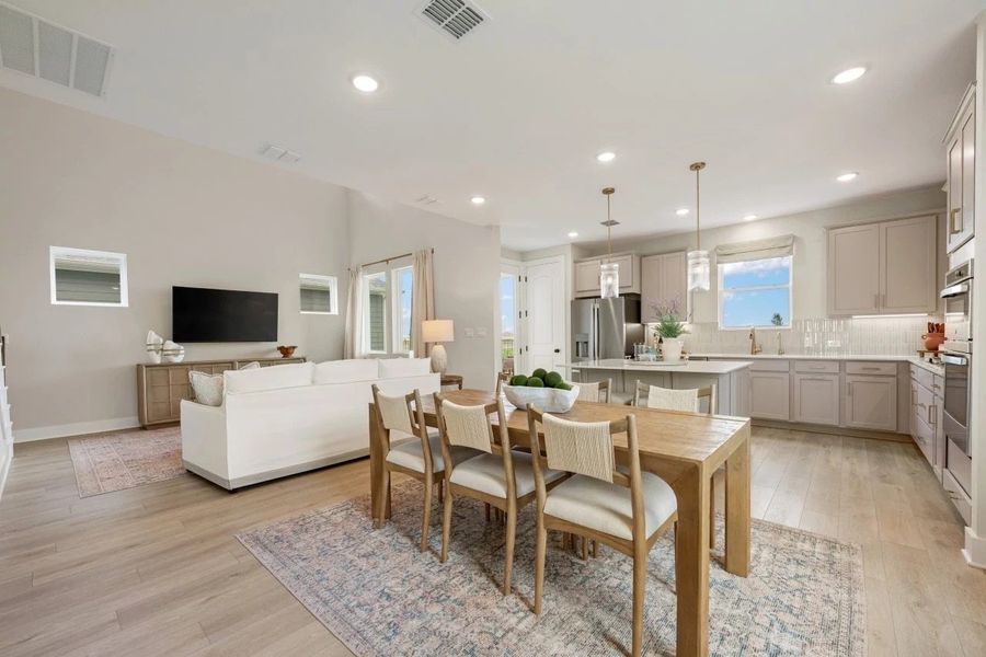 Dining Area & Family Room