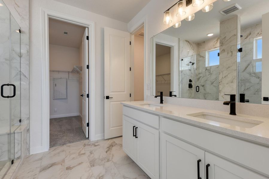 Representative furnished interior of a home built from the Leander by Ashton Woods in The Heights at Saddlebrook Ranch 60's, Schertz (Image 7). Representative furnished interior of a home built from the Leander by Ashton Woods in The Heights at Saddlebrook Ranch 60's, Schertz (Image 7).