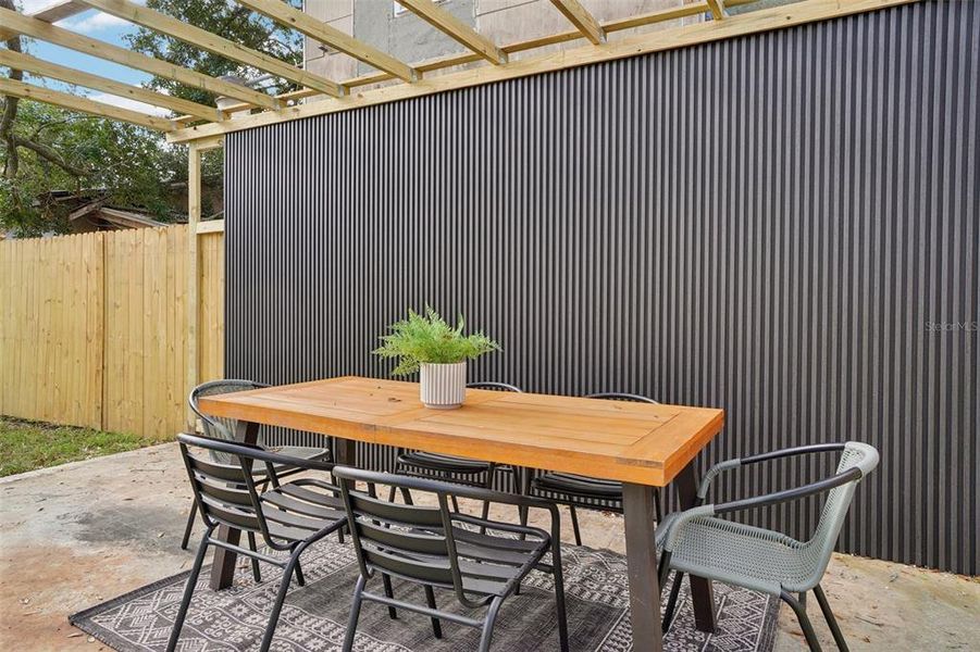 Exterior details and patio area of a home in , Tampa (Image 27). Exterior details and patio area of a home in , Tampa (Image 27).