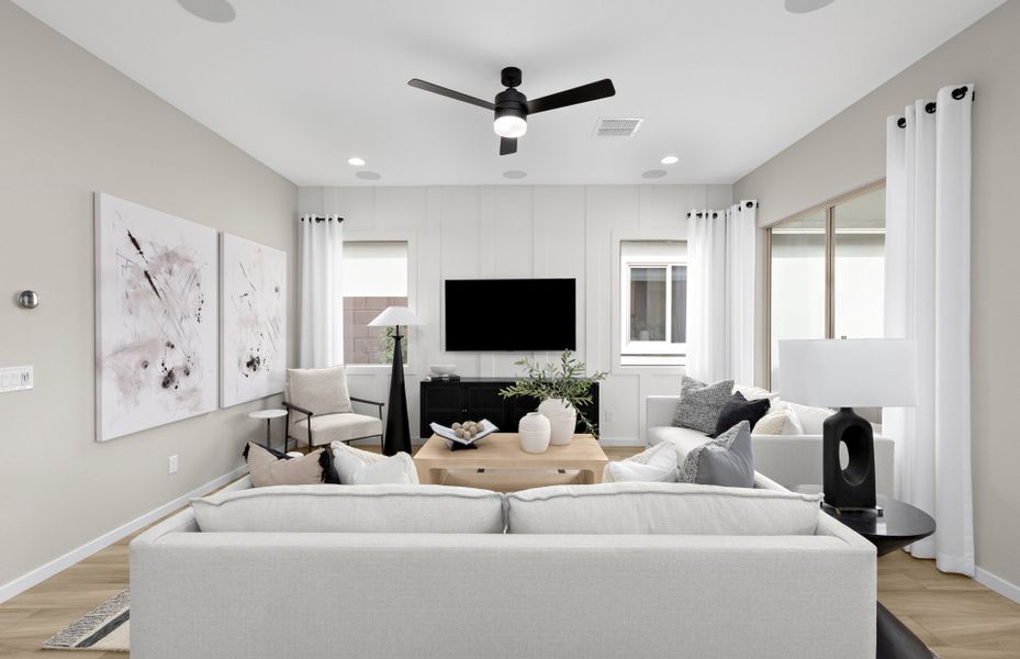 Representative furnished interior of a home built from the Verbena by Pulte Homes in Regent Hills - Meadow Series, Buckeye (Image 4).
