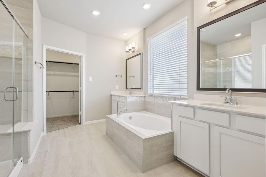 Furnished interior view inside a new home in Kemah Crossing - Luxe Series, Kemah (Image 8). Furnished interior view inside a new home in Kemah Crossing - Luxe Series, Kemah (Image 8).