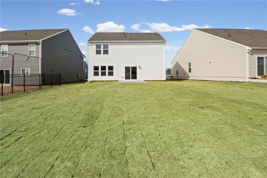 Exterior details and patio area of a home in Twin Lakes, Hoschton (Image 27). Exterior details and patio area of a home in Twin Lakes, Hoschton (Image 27).