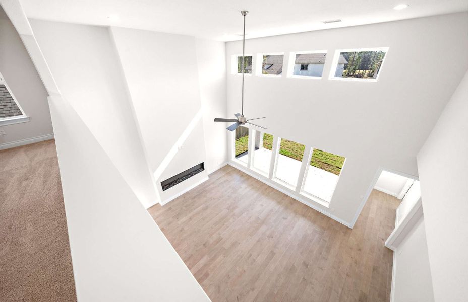 Representative unfurnished interior of a home built from the 3300 by Ravenna Homes in Bridgeland 50′, Cypress (Image 32).