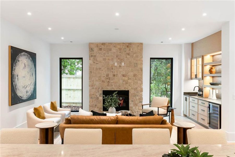 Furnished interior view inside a new home in , Atlanta (Image 9). Furnished interior view inside a new home in , Atlanta (Image 9).