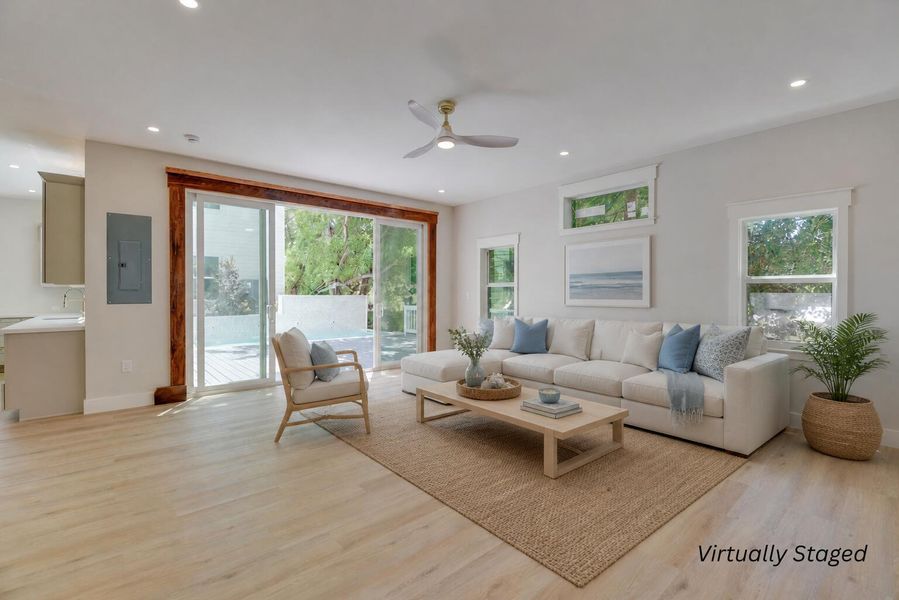 Virtually Staged Living Room