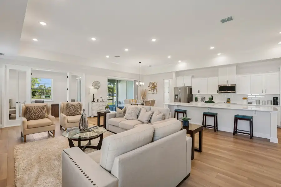 Furnished interior view inside a new home in Golden Gate, Naples (Image 12).