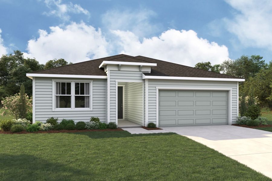 Representative exterior photo of a completed home built from the Glades by Mattamy Homes in Sandridge Hills, Asbury Lake, FL (Image 4).