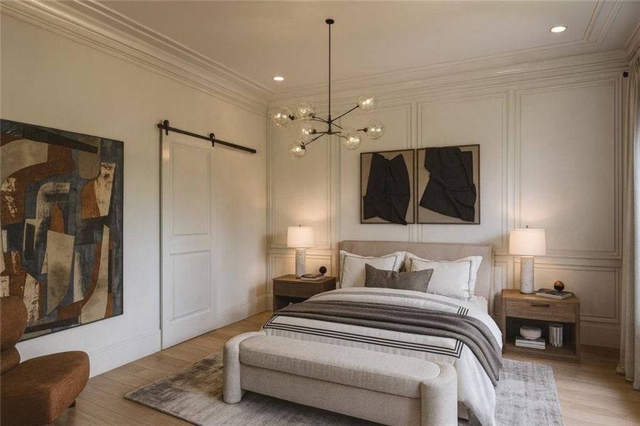 Furnished interior view inside a new home in , Milton (Image 11).