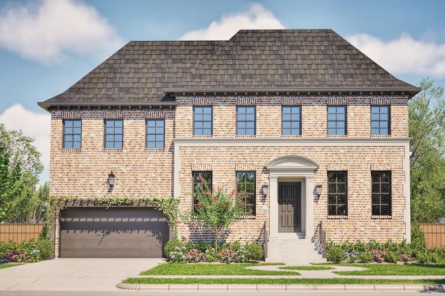 Front exterior of a new home in , Bellaire, TX, highlighting curb appeal (Image 1).