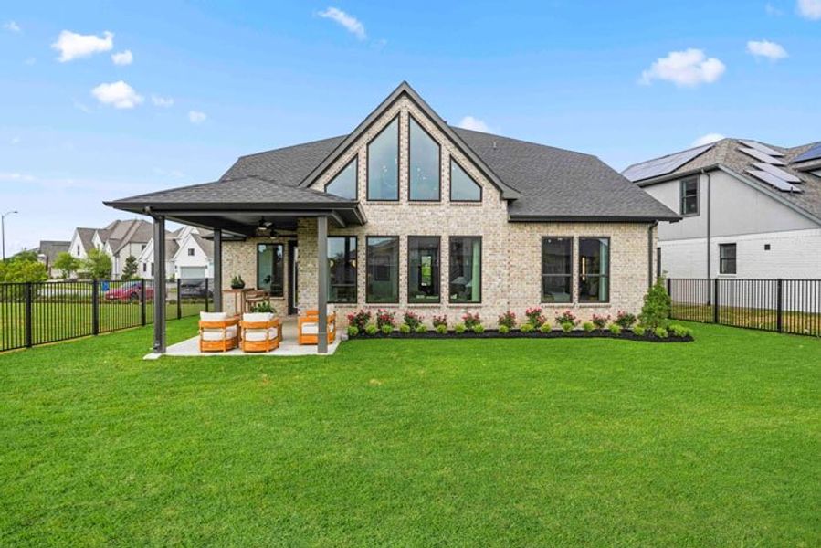 Exterior details and patio area of a home in Bridgeland 45', 50', 70', Cypress (Image 4).