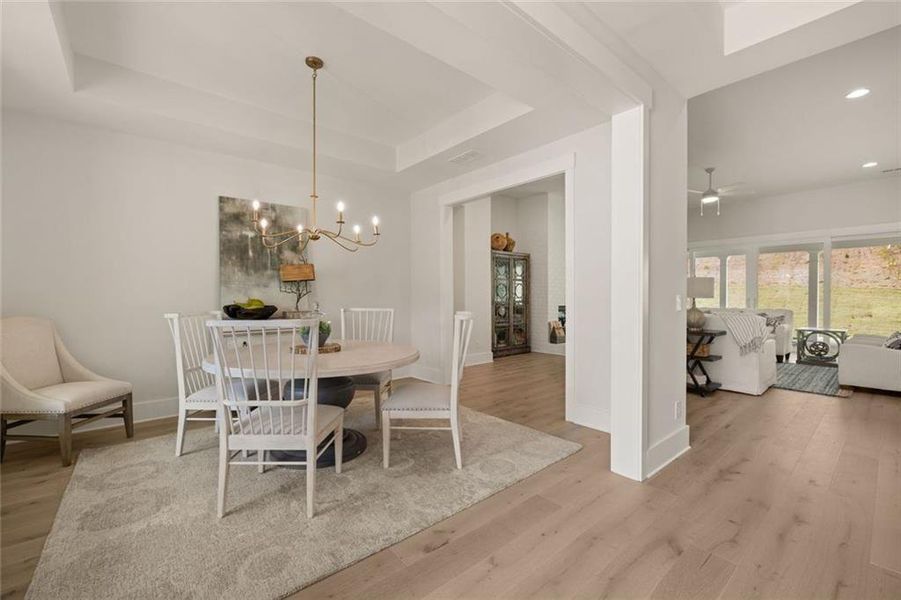 Furnished interior view inside a new home in Soleil Summit Chase, Snellville (Image 16).
