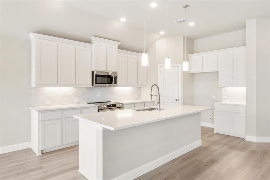 Furnished interior view inside a new home in Georgetown at Kings Fort, Kaufman (Image 13).