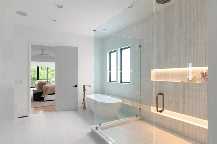Furnished interior view inside a new home in , Atlanta (Image 50).