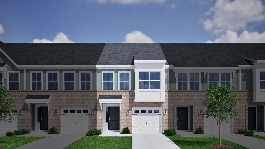 Representative exterior photo of a completed home built from the Dahlia - Genesis Value Collection by Mungo Homes in Westview, Charlotte, NC (Image 19).