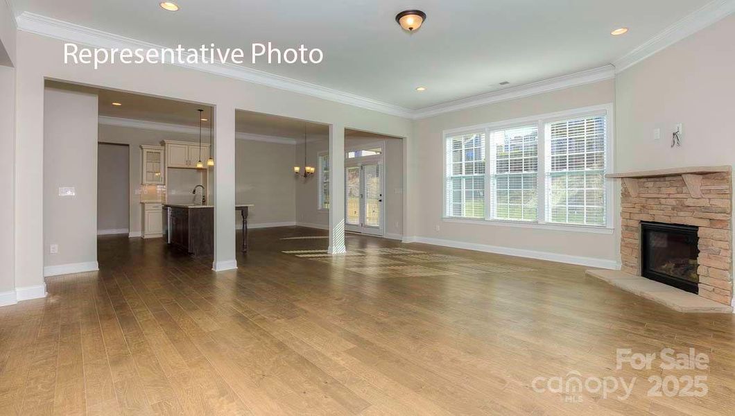 Spacious, unfurnished interior of a new home in Sanctuary at Southgate, Indian Trail (Image 29).