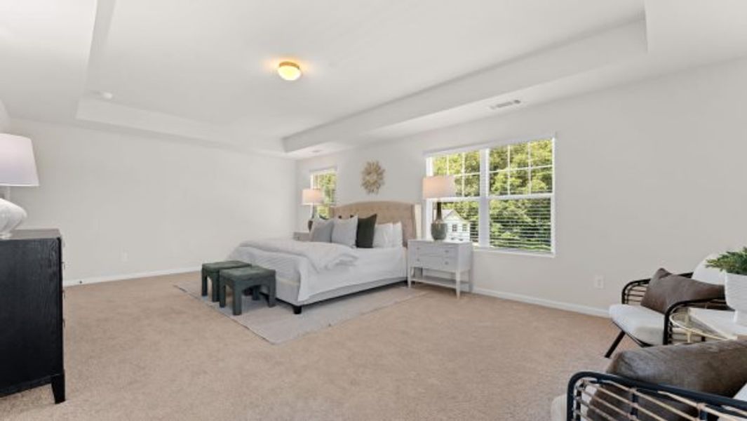 Representative furnished interior of a home built from the Kinsley by Piedmont Residential in Magnolia Trace, Flowery Branch (Image 11).