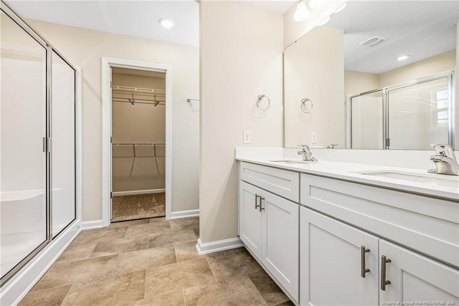 Primary Bath with large shower Primary Bath with large shower