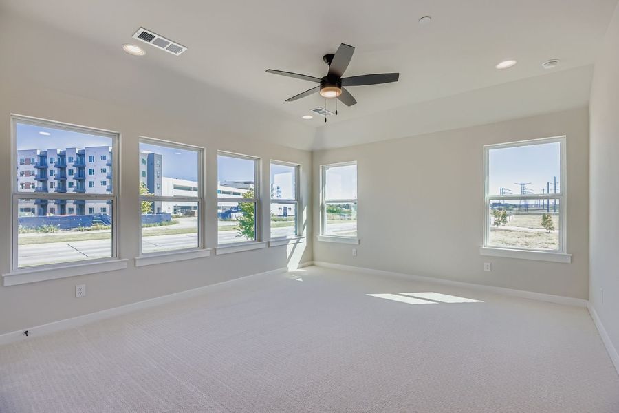 Spacious, unfurnished interior of a new home in Castle Hills Northpointe - Townhomes, Lewisville (Image 21).