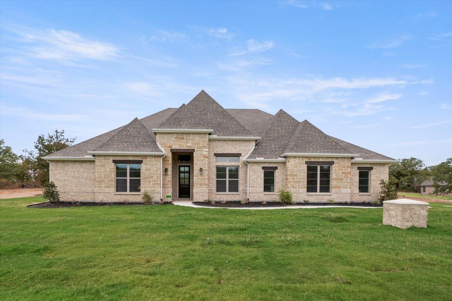 Representative exterior photo of a completed home built from the Catherine by Our Country Homes in Highland Oaks, Boyd, TX (Image 7).