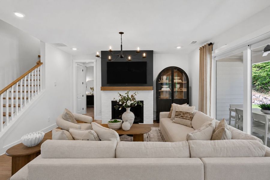 Representative furnished interior of a home built from the Wynfield by Pulte Homes in Bleckley Station, Ball Ground (Image 69).